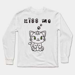 i love my cute cat Long Sleeve T-Shirt